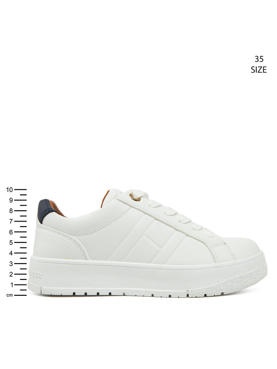 Tommy Hilfiger Tommy Hilfiger Laisvalaikio batai Low Cut Lace-Up Sneaker T3X9-33857-1355 S Balta