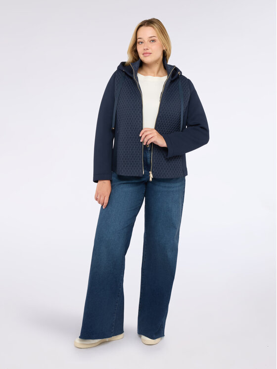 Fiorella Rubino Fiorella Rubino Giubbotto piumino F454T001355N034 Blu A-Line Fit