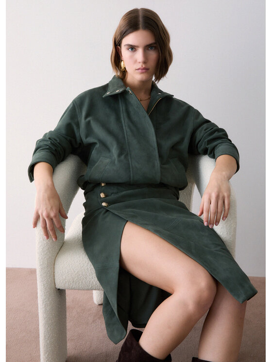 Liu Jo Liu Jo Gonna midi CF6121P038280420 Verde Regular Fit