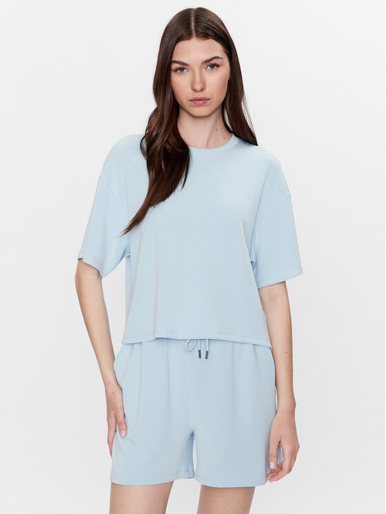 Moss Copenhagen Moss Copenhagen Футболка 17525 Блакитний Basic Fit