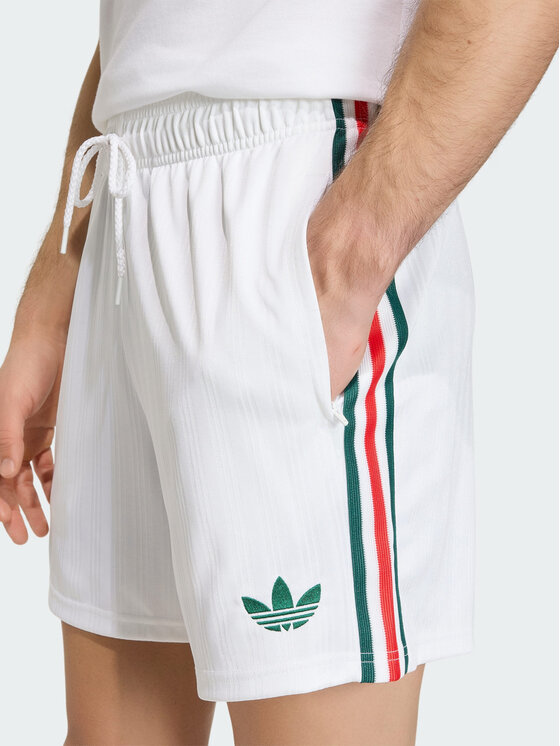 adidas adidas Szorty sportowe 161972 Biały Loose Fit