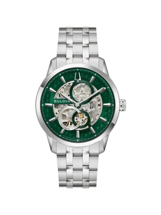 Bulova Bulova Zegarek 96A329 Srebrny