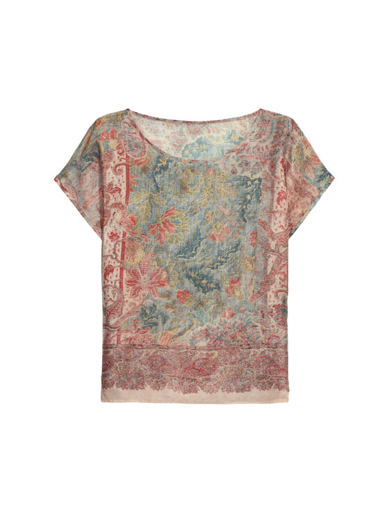 Oltre Oltre Blusa 2021J000786N0R6 Rosa Regular Fit