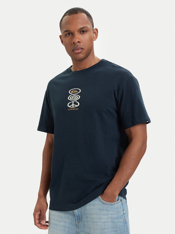 Quiksilver Quiksilver T-shirt Harmony Spiral EQYZT08304 Tamnoplava Regular Fit