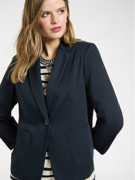 Elena Mirò Elena Mirò Giacca di transizione R013P000146N064 Blu Slim Fit