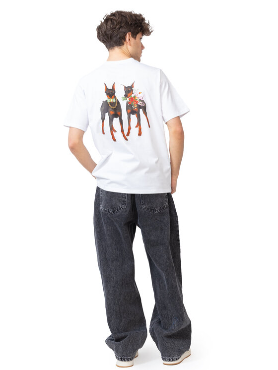 Kamuflage Kamuflage T-Shirt DOBER$$$ Biały Oversize