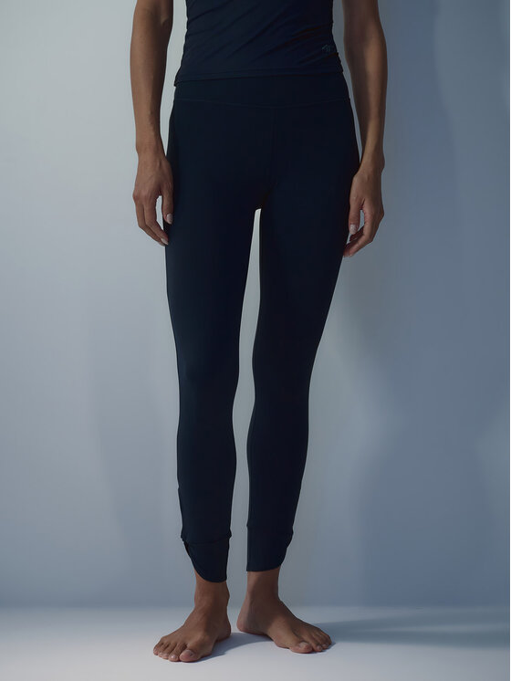 4F 4F Legginsy LUMINOUS FLIGHT Granatowy Slim Fit