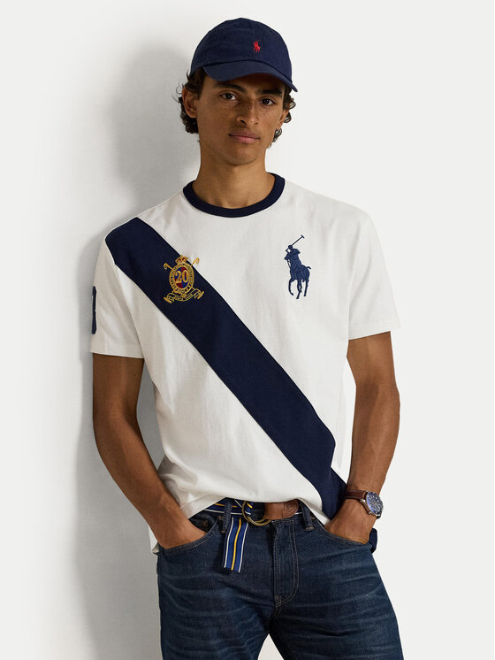 Polo Ralph Lauren Polo Ralph Lauren Tričko 710981767004 Biela Regular Fit