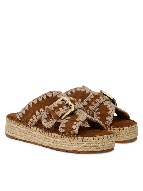 Mou Mou Espadrile Jute sandal MU.SW641003A Smeđa