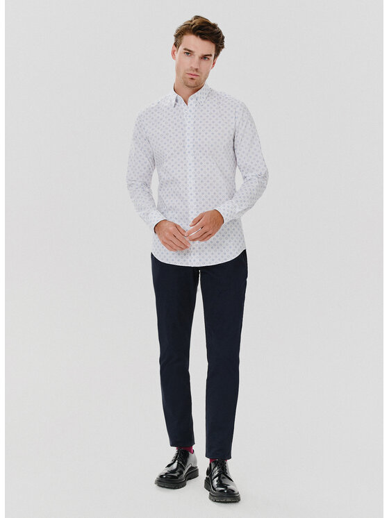 Pako Lorente Pako Lorente Koszula P24WN-1X-009 Biały Slim Fit