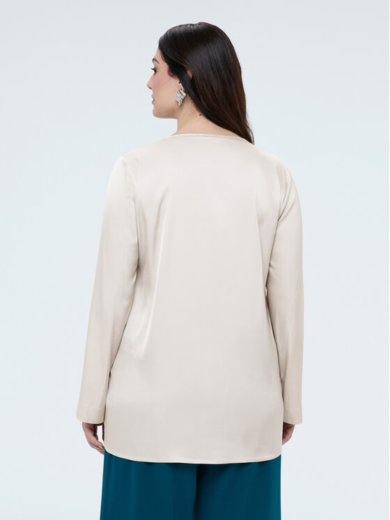 Fiorella Rubino Fiorella Rubino Bluzka 2025T002404N002 Biały A-Line Fit