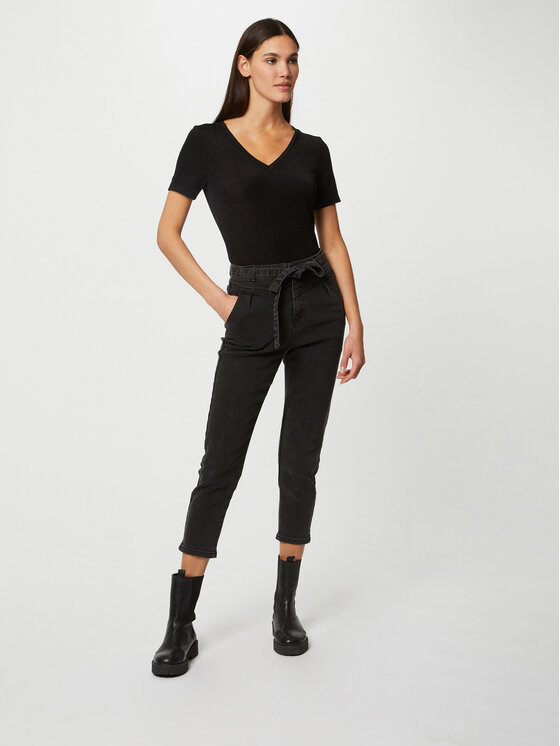 Morgan Bluză 212-DIWI Negru Regular Fit