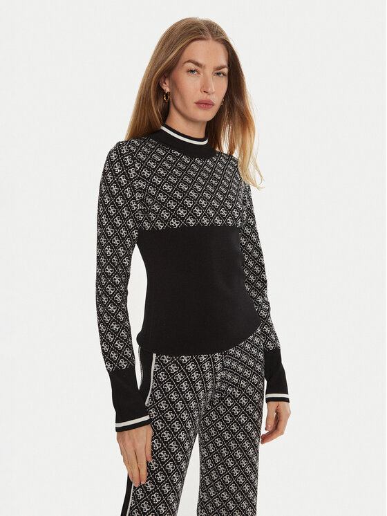 Guess Guess Svetr W3BR81 Z37K0 Černá Slim Fit