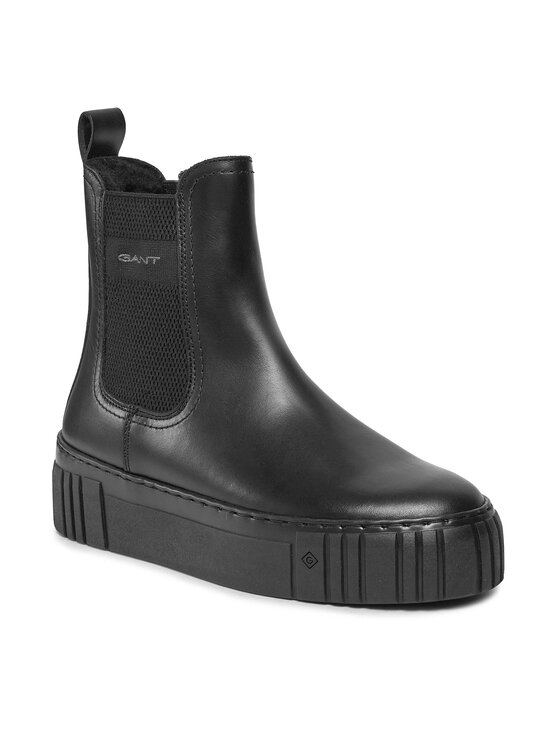 GANT Windpeak Mid Boot, Botas Cortas Al Tobillo Mujer, Negro, 38