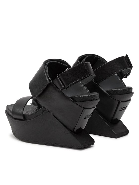 United Nude United Nude Σανδάλια Delta Wedge Sandal 1041301162 Μαύρο