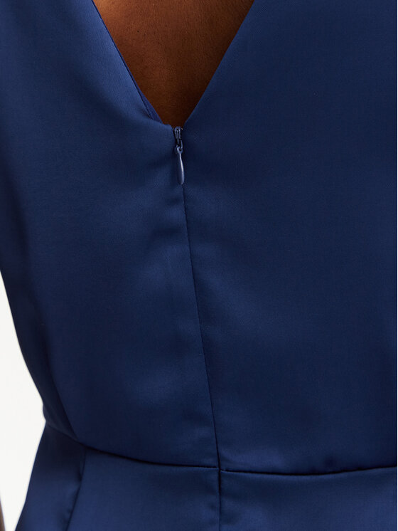 Rinascimento Rinascimento Коктейлна рокля CFC0128801003 Син Slim Fit