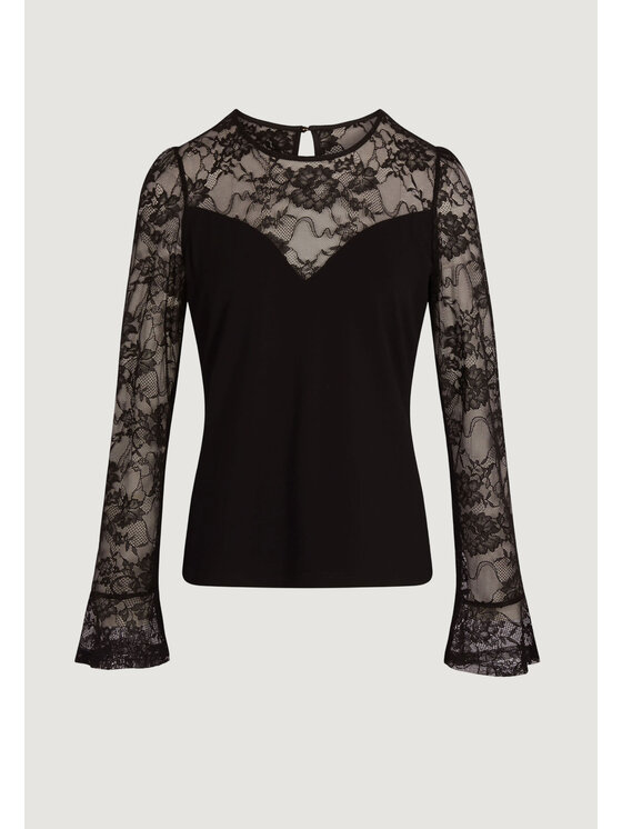 Morgan Morgan Majica 261-TMELO Crna Slim Fit