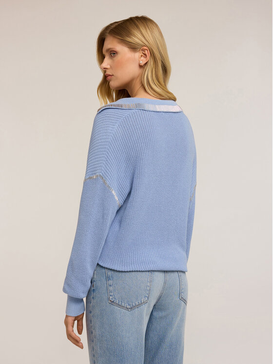 Motivi Motivi Cardigan M454W003554N004 Turchese Regular Fit