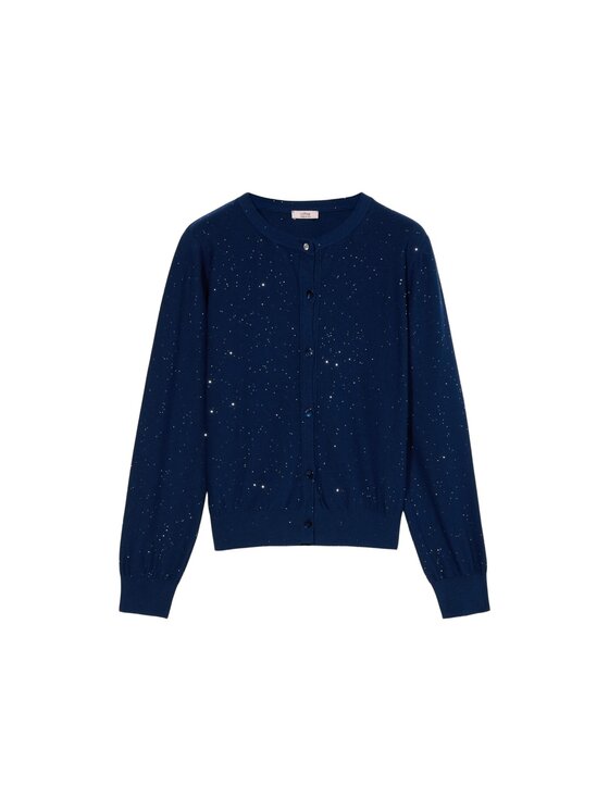 Oltre Oltre Cardigan M503J005265N034 Blu Slim Fit