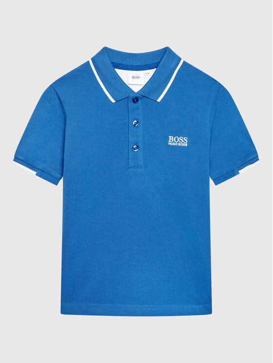 Boss Polo J25N49 D Μπλε Regular Fit