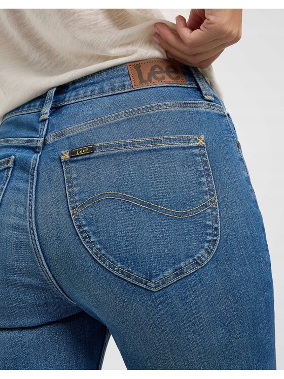 Lee Lee Jeansy Breese Boot Niebieski Bootcut Fit