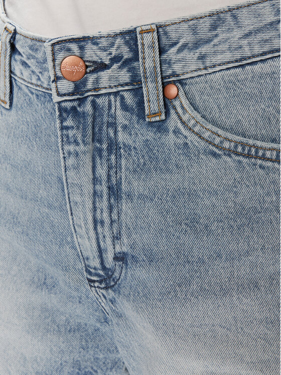 Wrangler Wrangler Kratke traperice Cowboy 112351074 Plava Relaxed Fit