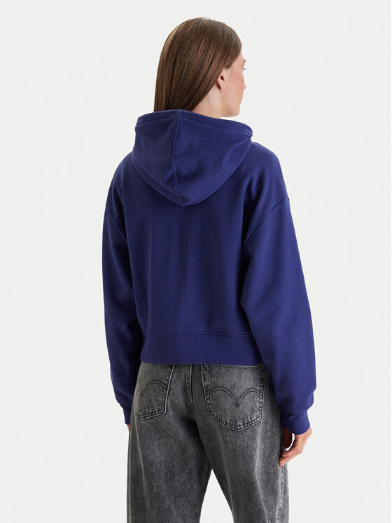 Calvin Klein Jeans Calvin Klein Jeans Džemperis ar kapuci Monogram LV047F208G Violets Relaxed Fit