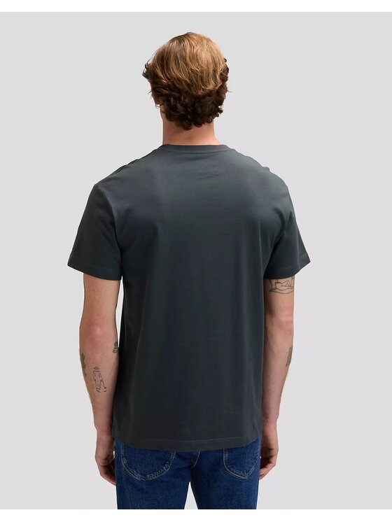 Lee Lee T-Shirt FLAG TEE Czarny Regular Fit