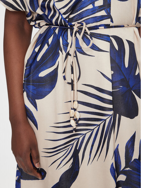 Vero Moda Vero Moda Letní šaty Vina 10327430 Béžová Relaxed Fit