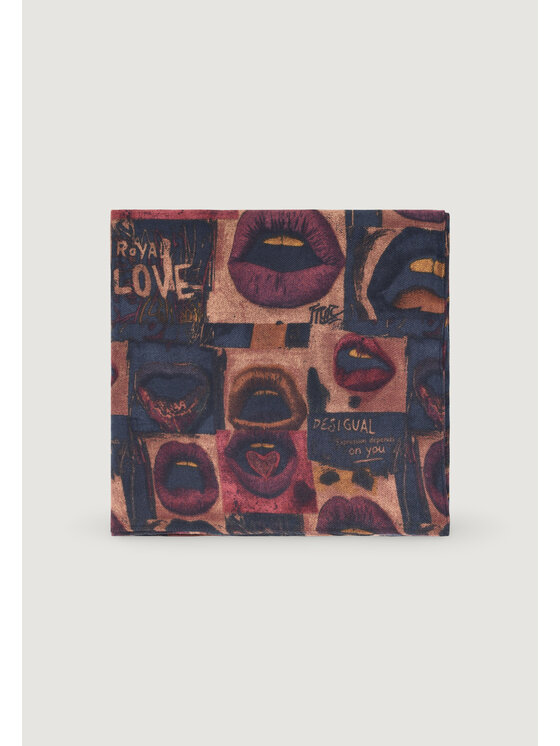 Desigual Desigual Foulard FOU_REPRISE BOCAS Viola