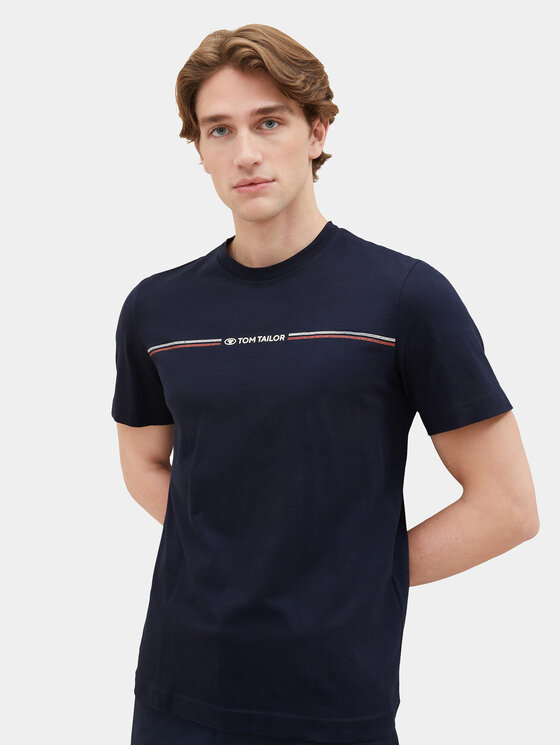 Tom Tailor T-Shirt 1037803 Dunkelblau Regular Fit