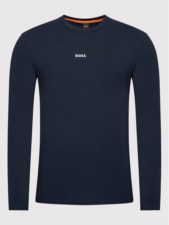 BOSS Boss Majica dugih rukava TChark 50473286 Tamnoplava Regular Fit