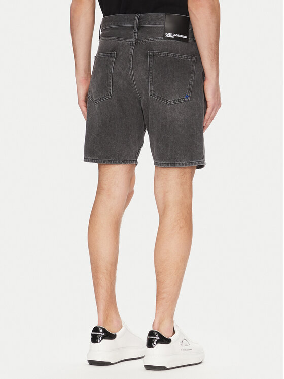 Karl Lagerfeld Jeans Karl Lagerfeld Jeans Pantaloni scurți de blugi A2M10084 Gri Relaxed Fit