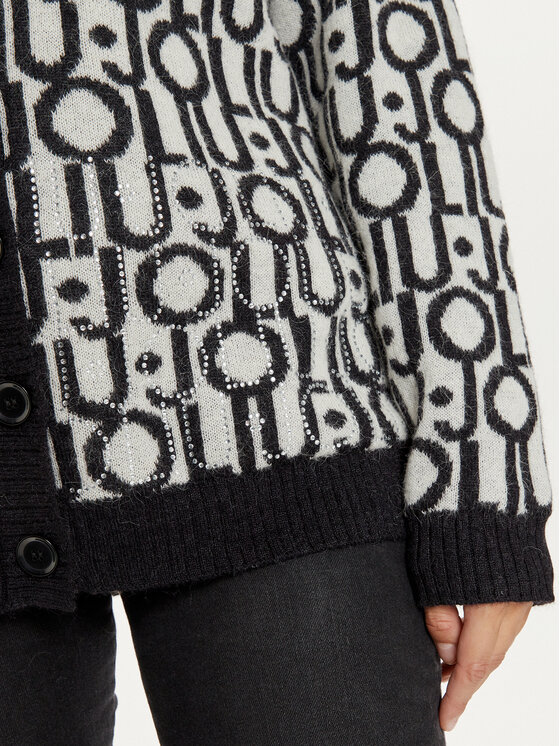 Liu Jo Liu Jo Strickjacke WF4460 MA30P Weiß Regular Fit