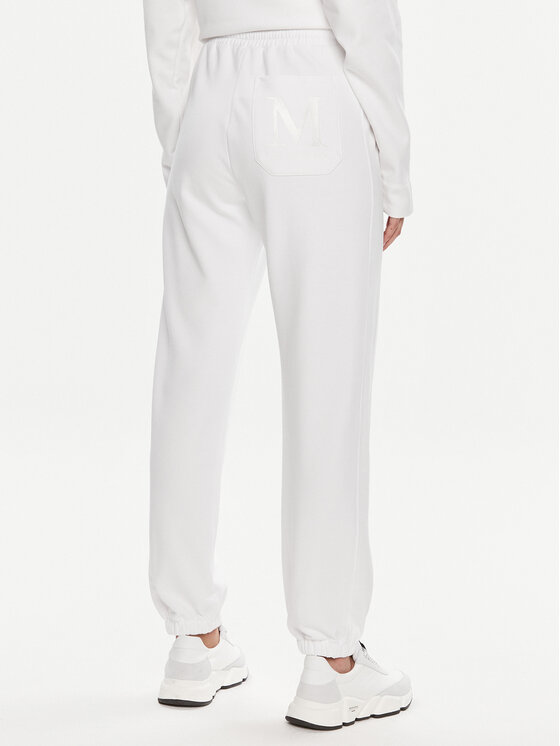 Max Mara Leisure Max Mara Leisure Долнище анцуг Markus 2416781038 Бял Regular Fit