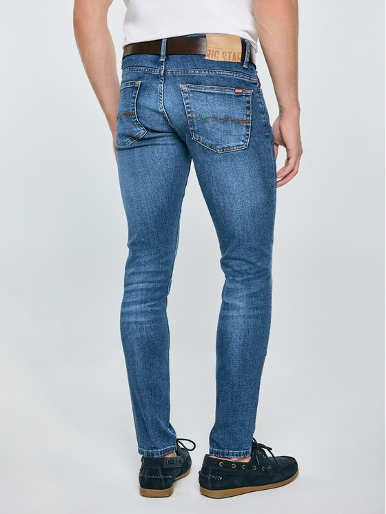 BIG STAR BIG STAR Jeansy DERIC Niebieski Skinny Fit