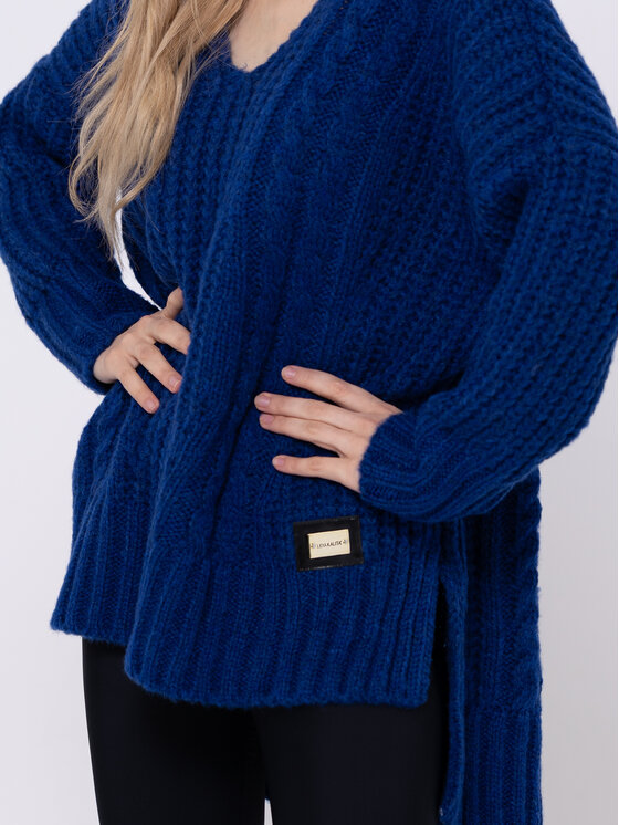 LIDIA KALITA LIDIA KALITA Sweter Luxembourg Granatowy Oversize