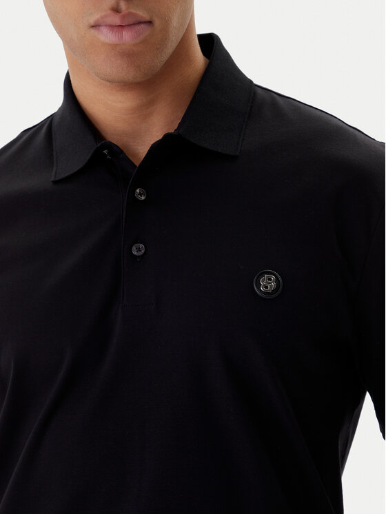 BOSS BOSS Polo särk Parris 50555829 Must Regular Fit