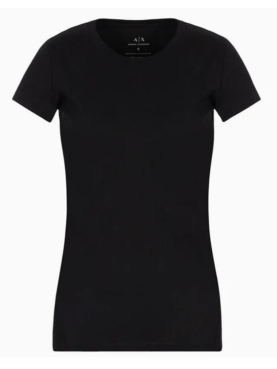 Armani Exchange Armani Exchange Tričko 8NYT82 YJ16Z 1200 Čierna Regular Fit
