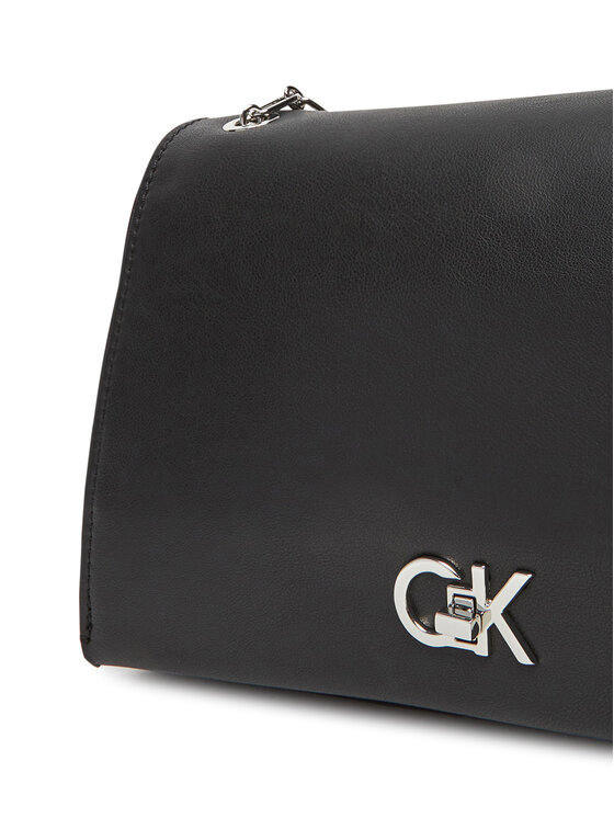 Calvin Klein Calvin Klein Torebka Re-Lock Medium Chain LV04F3104G Czarny