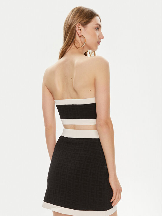 Elisabetta Franchi Elisabetta Franchi Μπλουζάκι TK-15B-42E2-004477 Μαύρο Slim Fit