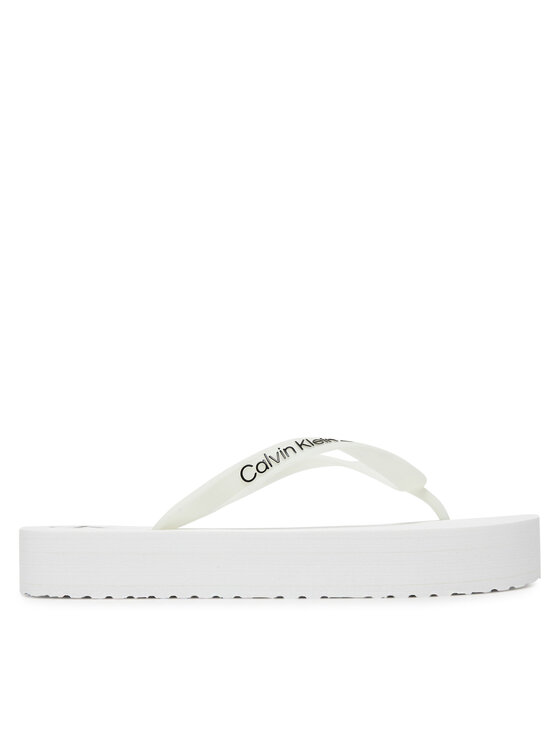 Calvin Klein Jeans Calvin Klein Jeans Flip flop Beach Sandal Flatform Tpu YW0YW01830 Alb