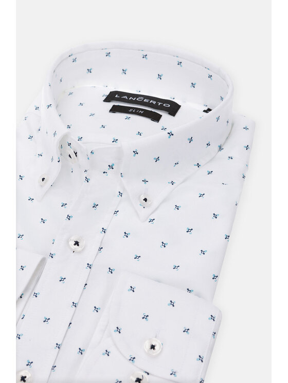 Lancerto Lancerto Koszula Michael KO073122000028 Biały Slim Fit