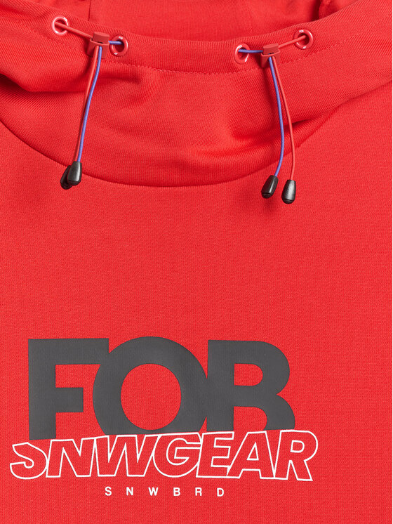 4F 4F Bluza FOB Czerwony Loose Fit