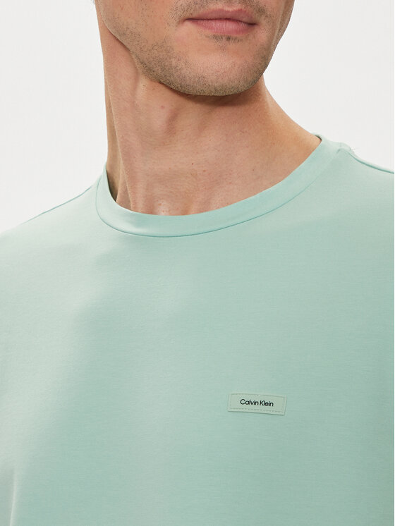 Calvin Klein Calvin Klein T-krekls K10K112724 Zaļš Slim Fit