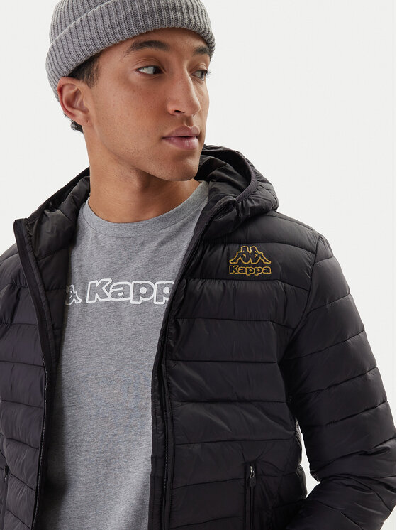 Kappa Kappa Prijelazna jakna Logo Astrom 34243TW Crna Slim Fit