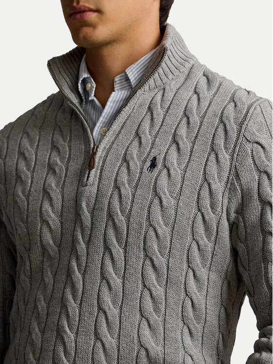 Polo Ralph Lauren Polo Ralph Lauren Sweter 710810841002 Szary Regular Fit