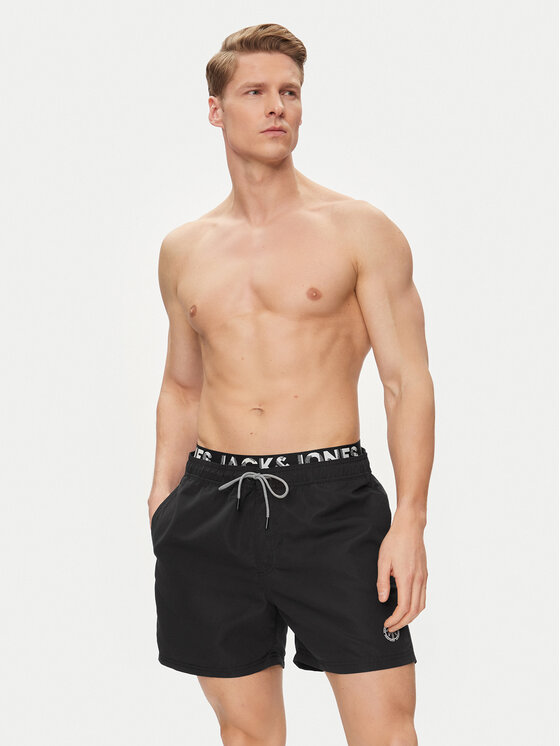 Jack&Jones Jack&Jones Plavecké šortky Fiji 12227254 Černá Regular Fit