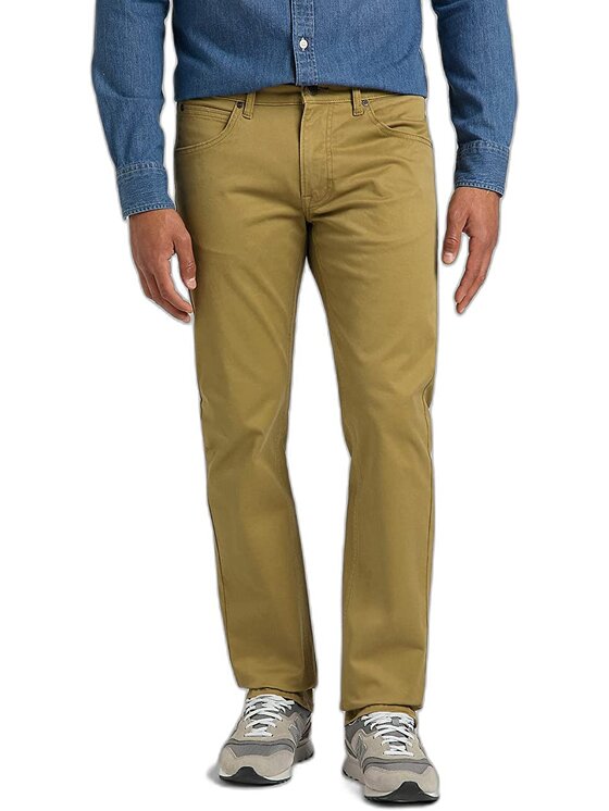 Lee Lee Jeans DAREN ZIP FLY Marrone Straight Fit