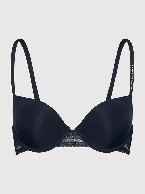 Tommy Hilfiger Tommy Hilfiger Pusiau dengta (balcony bra) liemenėlė UW0UW02420 Tamsiai mėlyna